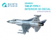 [사전 예약] QD48655 1/48 PAC/CAC JF-17/FC-1 3D-Printed & coloured Interior on decal paper (Bronco/Trumpeter)