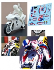 [사전 예약] TBM31 1/12 Pilot Figure and Decals for Suzuki RGV500 Kevin Schwantz 1988 Fujimi