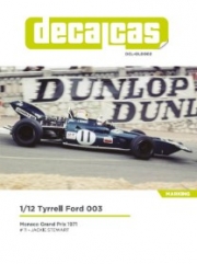 [사전 예약] DCL-OLD002 1/12 Tyrrell Ford 003 Team Tyrrell Racing sponsored by ELF - Monaco Formula 1 Grand Prix 1971