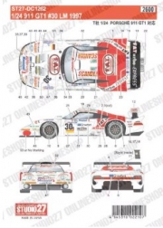 ST27-DC1262 1/24 Porsche 911 GT1 #30 LM 1997 for Tamiya