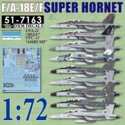 [사전 예약] DXM51-7163 1/72 USN F/A-18E/F Super Hornet VFA-22 & VFC-12