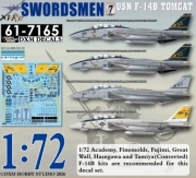 [사전 예약] DXM61-7165 1/72 USN VF-32 Swordsmen F-14B Tomcat Collection #7