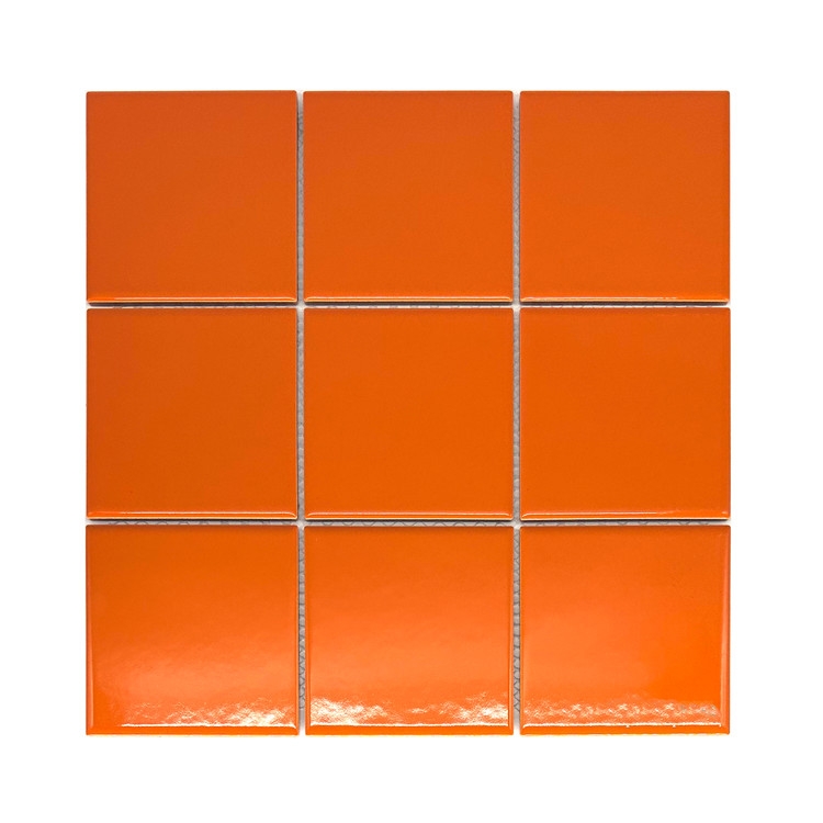 G98-ORANGE / 모자이크타일 / 300*300 / 유광 / 1Box 11장 1㎡