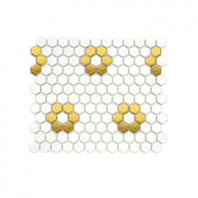 육각 모자이크 G23-HX.PATTERN4 / 모자이크타일 / 299*255 / 유광 / 1Box 12장 1㎡