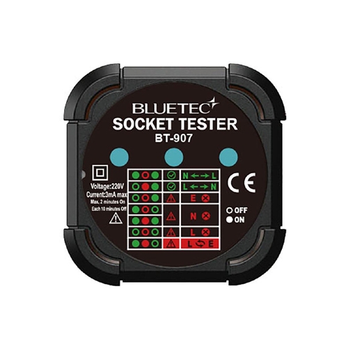 블루텍테스터 콘센트접지확인시험기 BT-907