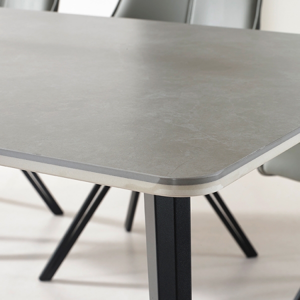 몬타나 오토리턴 양면세라믹 4인 일반식탁세트 (회전의자 4개)