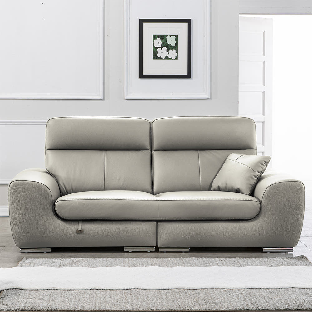 사트바 아브와르 이태리 통가죽 소파 3인 _착불