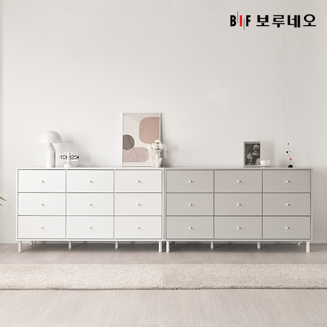앳홈 뉴이츠 1500 3단 9칸 와이드 서랍장