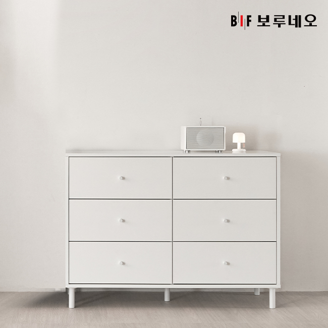 앳홈 뉴이츠 1200 3단 6칸 와이드 서랍장