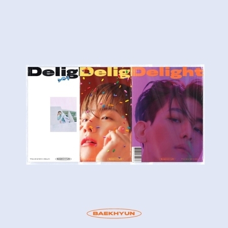 백현(BAEK HYUN) - 미니앨범 2집 : Delight [커버 3종 중 랜덤1종 발송]