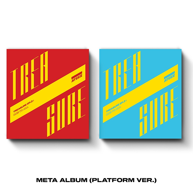 에이티즈(ATEEZ) - [TREASURE EP.3  One To All] META ALBUM (Platform ver.)  (ILLUSION VER. / WAVE VER.) 2종 중 1종 랜덤발송