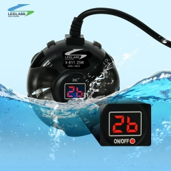 리글라스 수족관 원형 디지털 26도 고정히터 X-811 25W
