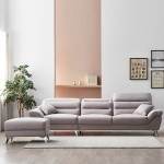 ★한정수량특가★ 이노센트 안트리 아쿠아텍스 헤드틸팅 4인소파+스툴 i102179