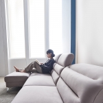 ★한정수량특가★ 이노센트 안트리 아쿠아텍스 헤드틸팅 4인소파+스툴 i102179