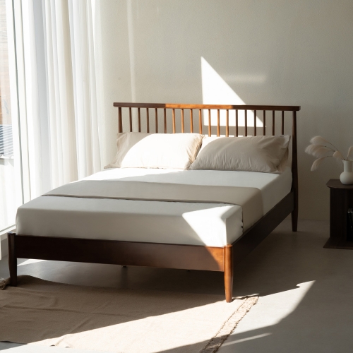 ★한정수량특가★ 이노센트 어텀 시즌2 원목 침대 SS/Q (+매트리스, 방수커버 선택)