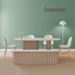 이노센트 순수한 포세린 세라믹 템바보드 식탁 테이블 세트 2types 3colors