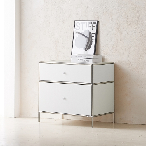 ★한정수량특가★ 이노센트 스틸린 미드센츄리 675 모듈 2단 협탁 서랍형 i104815