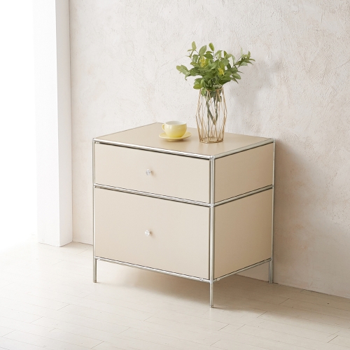 ★한정수량특가★ 이노센트 스틸린 미드센츄리 675 모듈 2단 협탁 서랍형 i104815