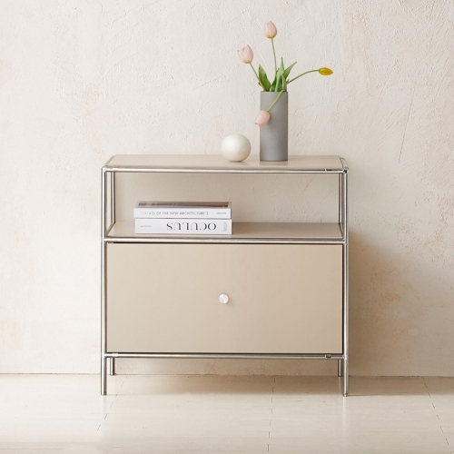 ★한정수량특가★ 이노센트 스틸린 미드센츄리 675 모듈 2단 협탁 서랍형 i104815