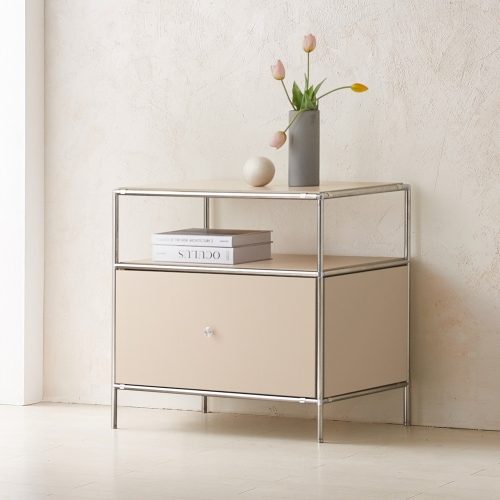 ★한정수량특가★ 이노센트 스틸린 미드센츄리 675 모듈 2단 협탁 서랍형 i104815