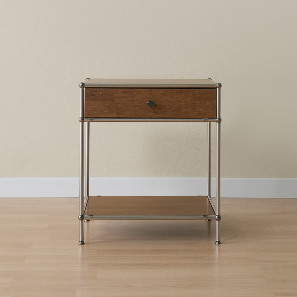 이노센트 미드센츄리 스탠스 원목 500 사이드 모듈 수납 협탁 i105027