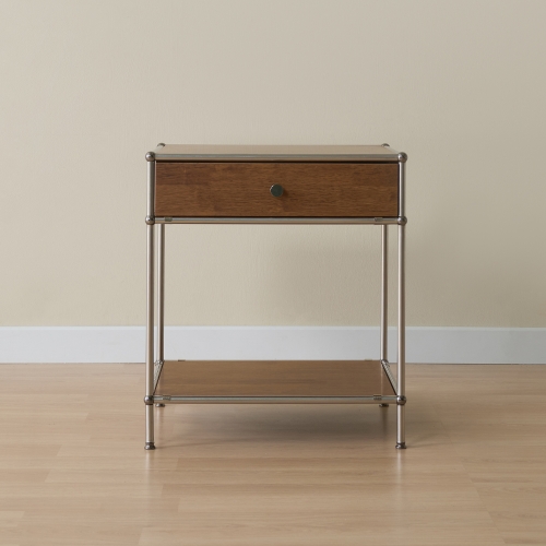 이노센트 미드센츄리 스탠스 원목 500 사이드 모듈 수납 협탁 i105027