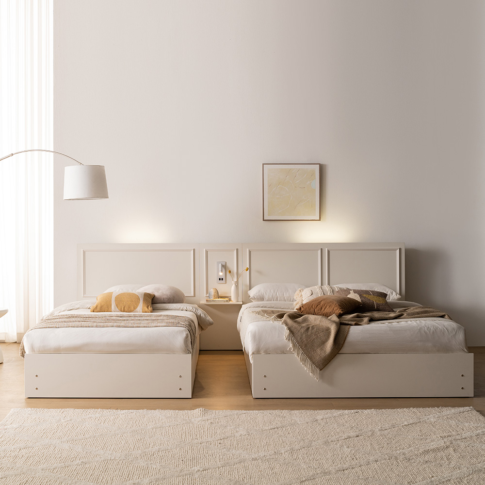 이노센트 블루밍 LED 호텔 일반형 침대 SS＋7존 포켓 매트리스 i105070