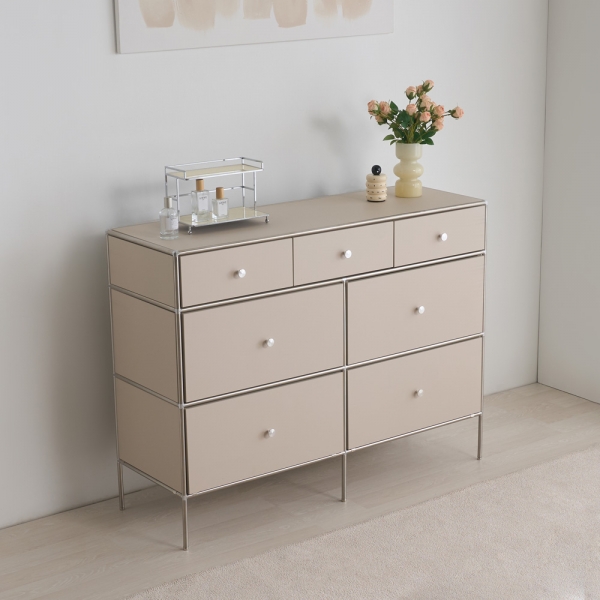 ★한정수량특가★ 이노센트 스틸스 미드센츄리 1200 3단 5칸 모듈 수납장 i105044