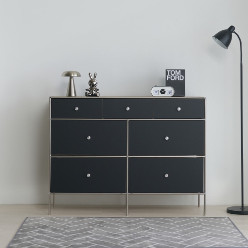 ★한정수량특가★ 이노센트 스틸스 미드센츄리 1200 3단 5칸 모듈 수납장 i105044