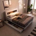 이노센트 볼드 LED 2칸 서랍형 프레임 SS/Q