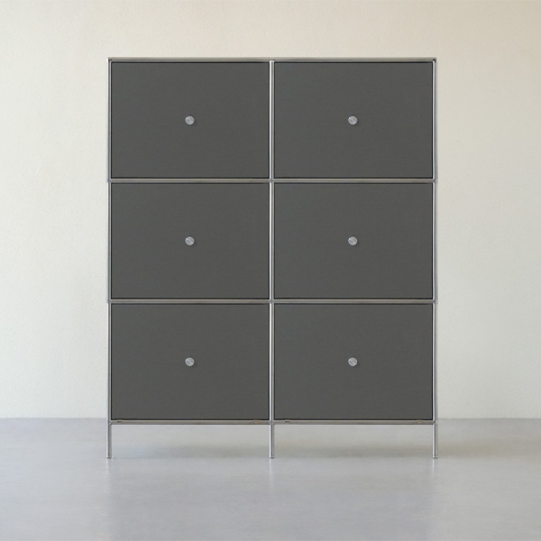 ★공식몰 단독 특가★ 이노센트 사이버 메탈 미드센츄리  1000 3단 6서랍 모듈 수납장 서랍형 i105222