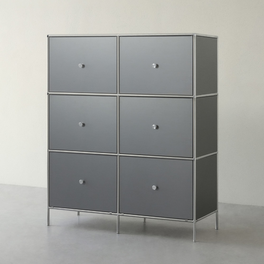 ★공식몰 단독 특가★ 이노센트 사이버 메탈 미드센츄리  1000 3단 6서랍 모듈 수납장 서랍형 i105222