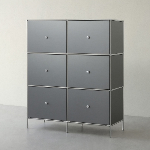 ★공식몰 단독 특가★ 이노센트 사이버 메탈 미드센츄리  1000 3단 6서랍 모듈 수납장 서랍형 i105222