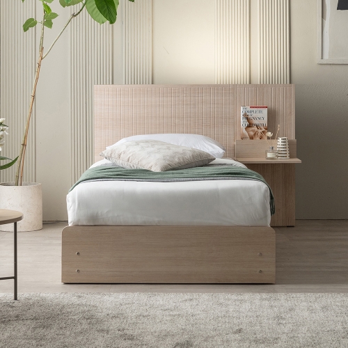 이노센트 버티컬 LED 1단 3서랍 수납 침대 SS＋본넬 매트리스 i105489