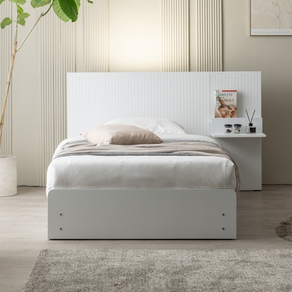 이노센트 버티컬 LED 1단 3서랍 수납 침대 SS＋라텍스탑 7존 포켓 매트리스 i105491