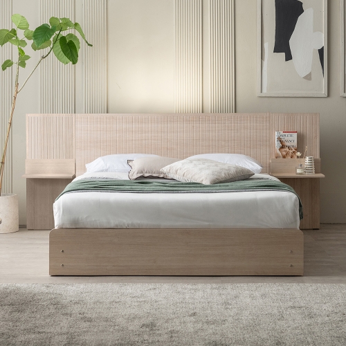 이노센트 버티컬 LED 1단 3서랍 수납 침대프레임 Q i105494