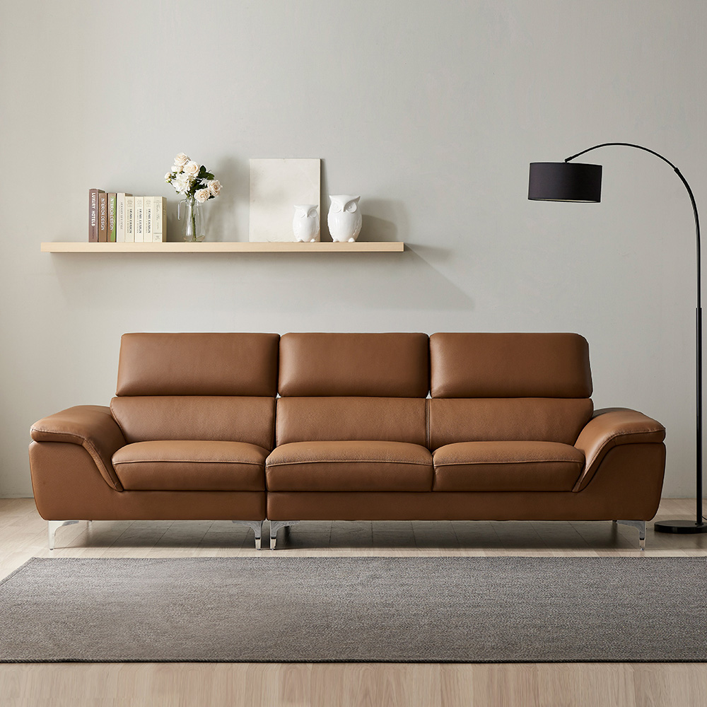 ★한정수량특가★ 이노센트 하이드 천연면피가죽 4인소파 i105606