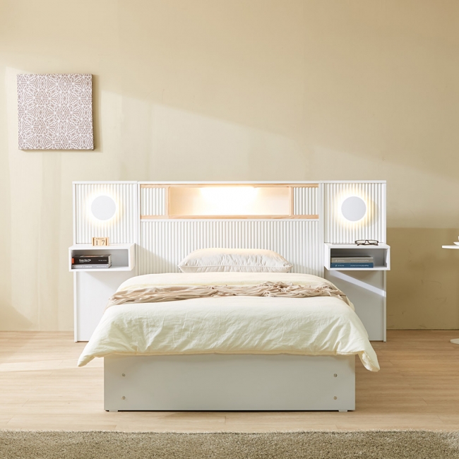 이노센트 올라 편백나무 호텔 수납 침대 프레임 SS/K (+매트리스 선택)