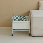 이노센트 블링 미드센츄리 철제 1단 이동식 수납바구니 트롤리 i105887