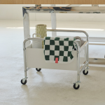 이노센트 블링 미드센츄리 철제 1단 이동식 수납바구니 트롤리 i105887