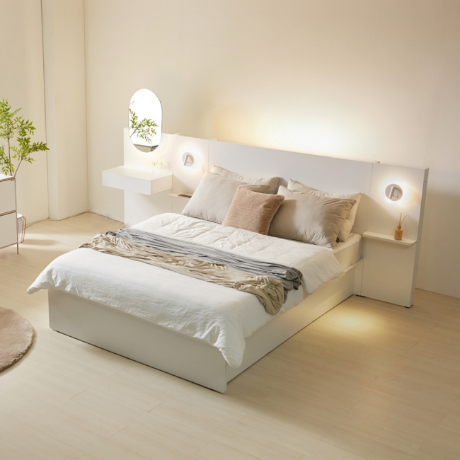 ★신상품 런칭 특가★스틸라 LED 조명 미드센츄리 모듈 침대 모음