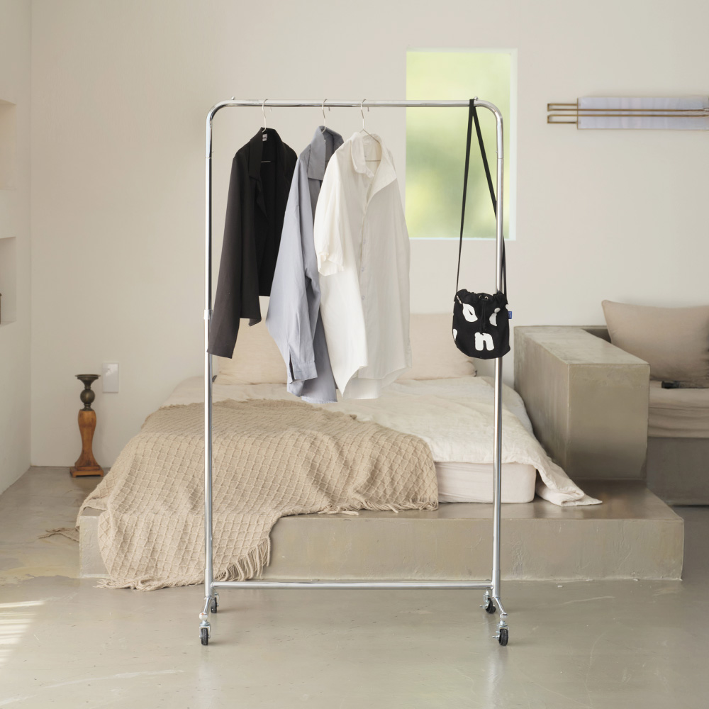 이노센트 로그 키높이조절 스탠드 이동식 옷걸이 행거 i105981