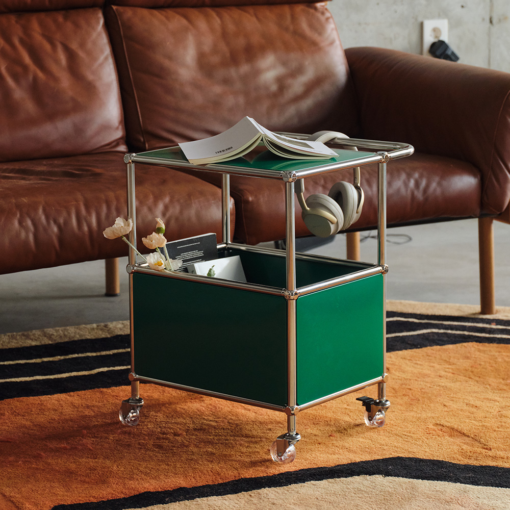 ★공식몰 단독 특가★ 이노센트 잉크 큐브 2단 모듈 철제 수납형 트롤리 i106036