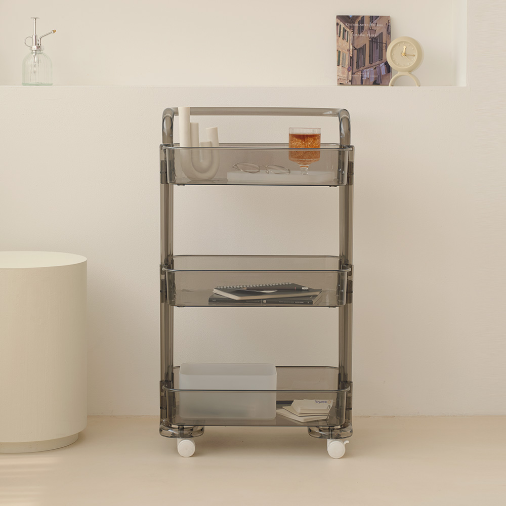 이노센트 크리스탈 3단 투명 트롤리 i106052