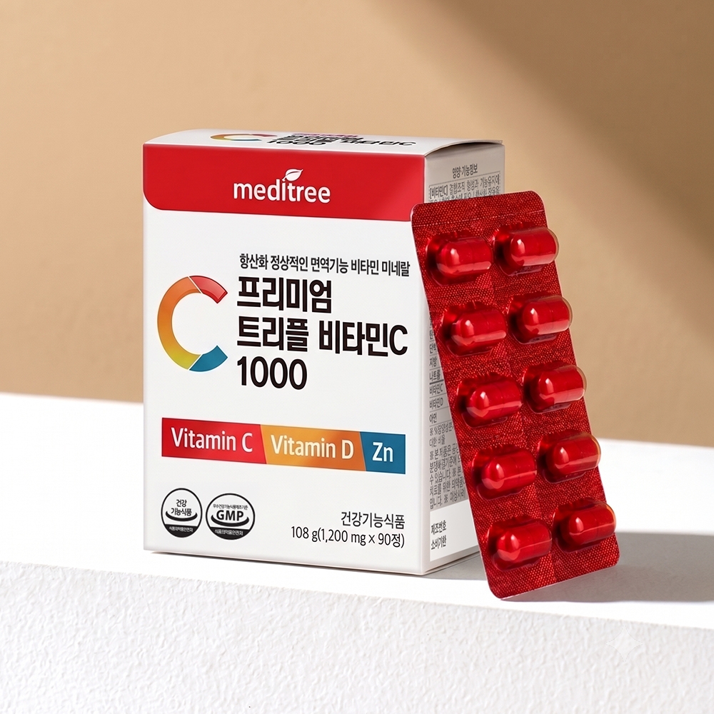 [⚡단독특가] 속편한 고함량 비타민C 1000 비타민D 아연 5박스 + 쇼핑백