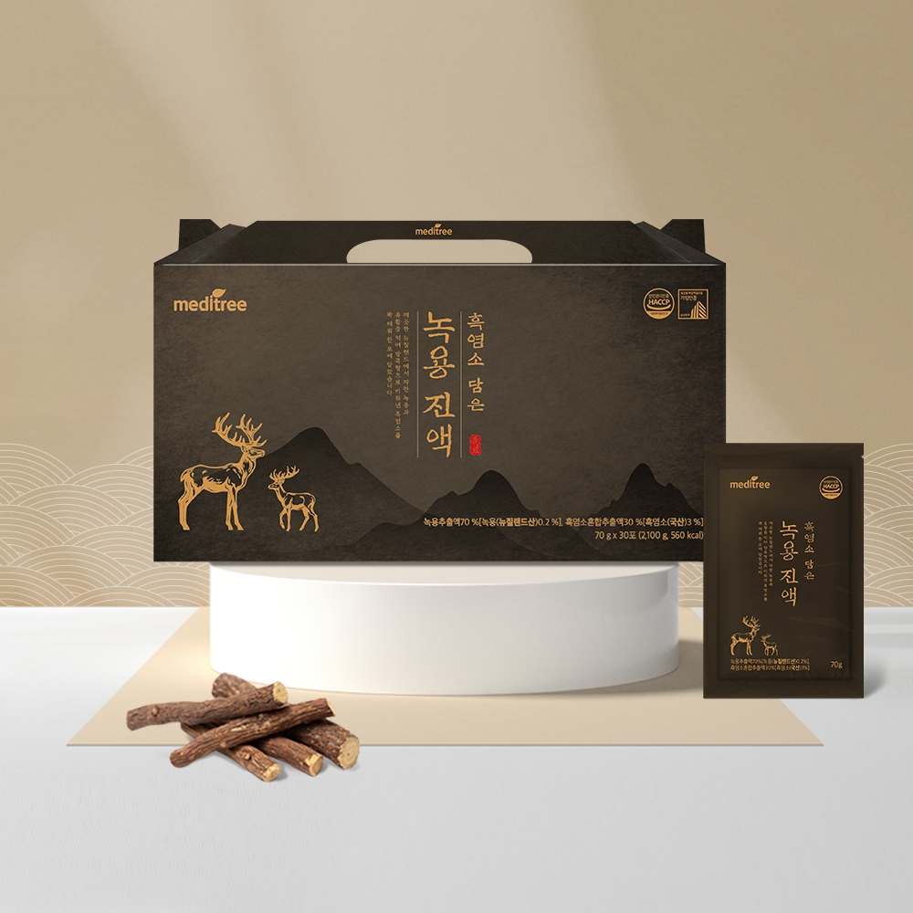 흑염소 담은 생 녹용 진액 2박스