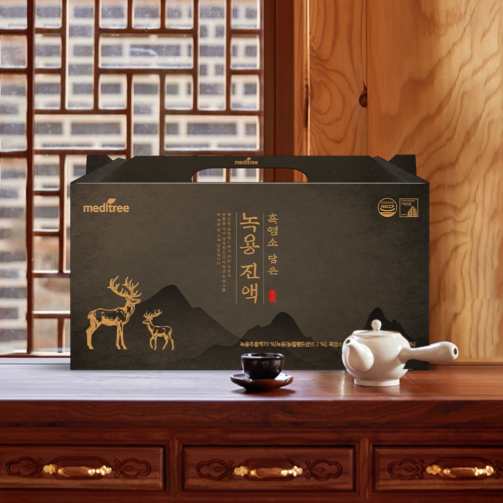 흑염소 담은 생 녹용 진액 2박스