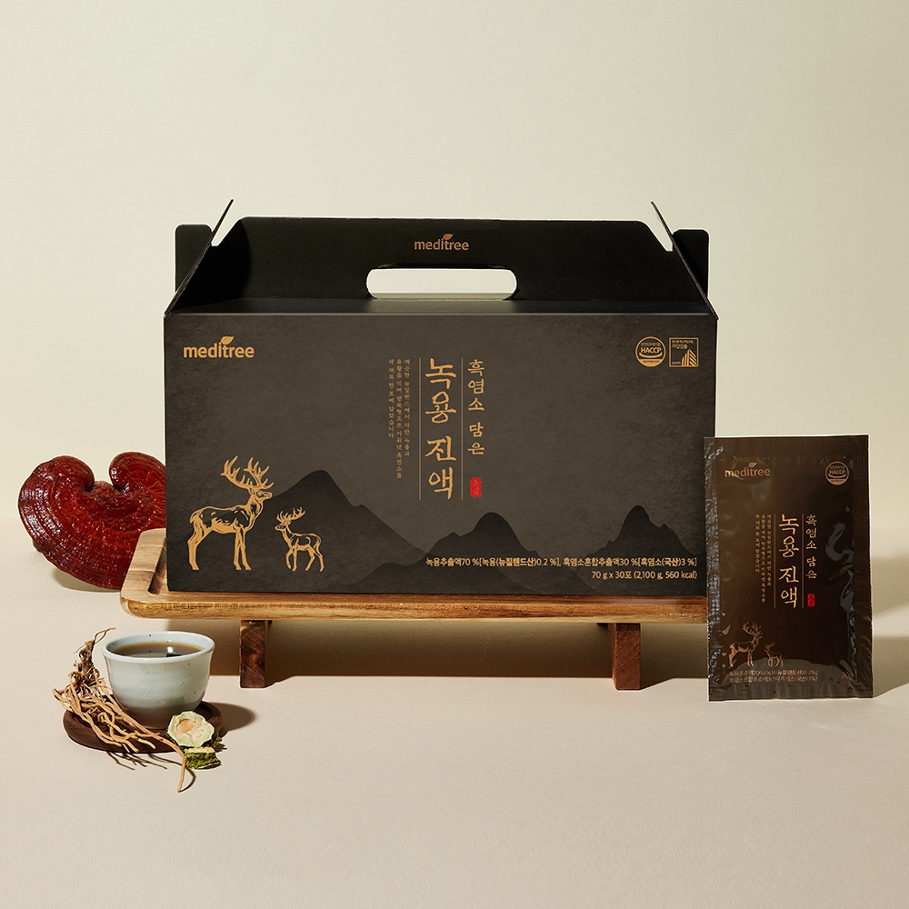 흑염소 담은 생 녹용 진액 2박스