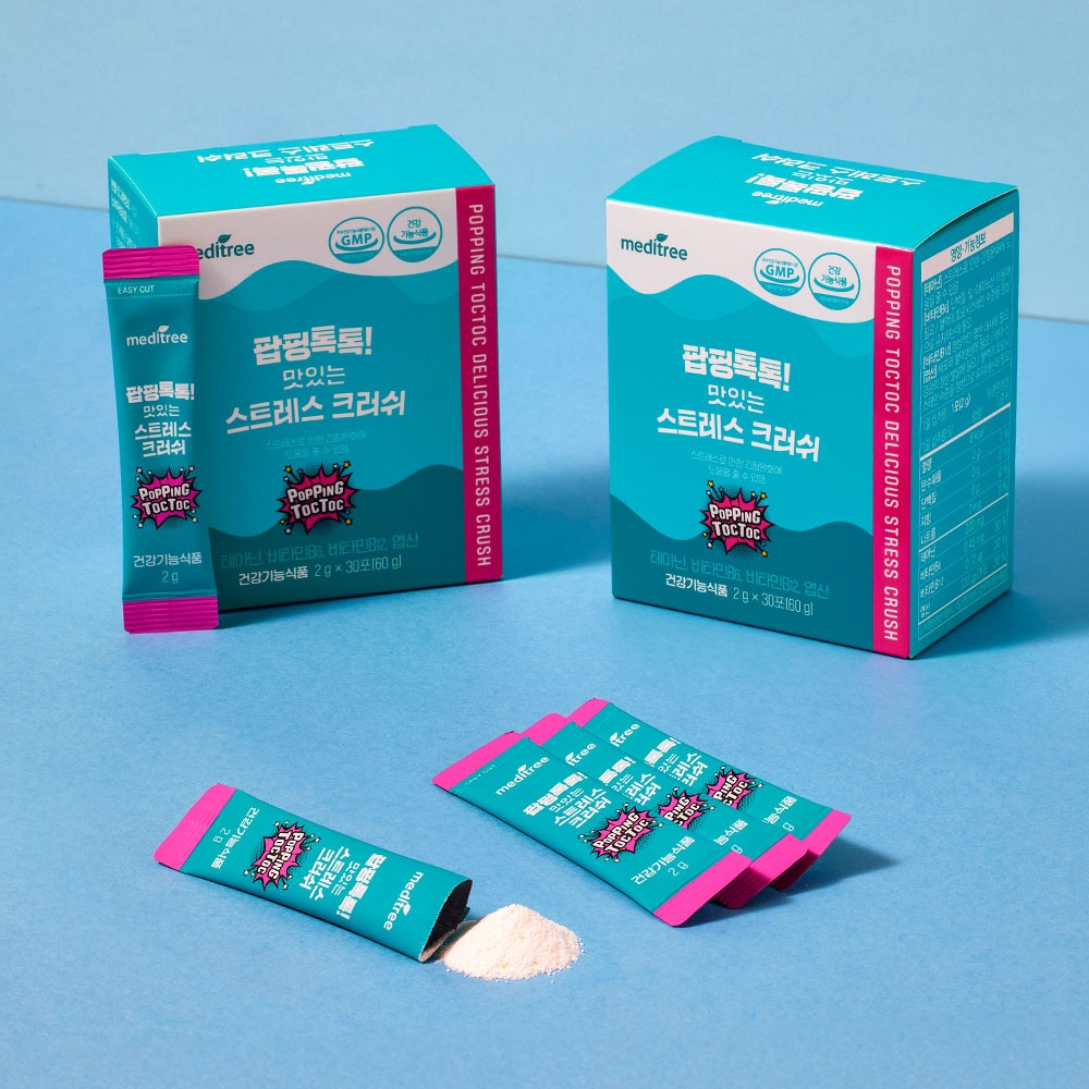 팝핑톡톡 맛있는 스트레스 크러쉬 2박스