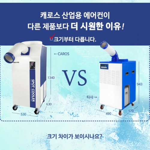 캐로스 이동식에어컨 1구 4000W 코끼리 산업용 공업용 사무실 공장 CPC-40FTC